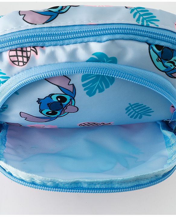 Babyhug Sling Bag With Lilo & Stitch Graphics - Pink & Blue