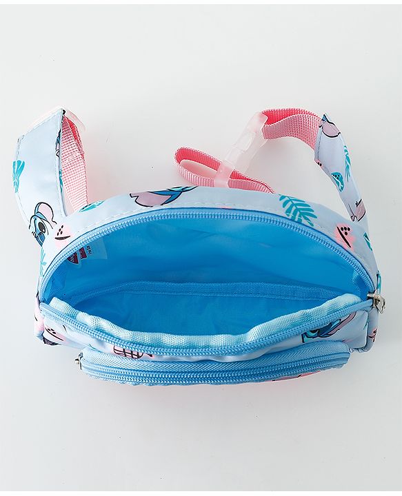Babyhug Sling Bag With Lilo & Stitch Graphics - Pink & Blue