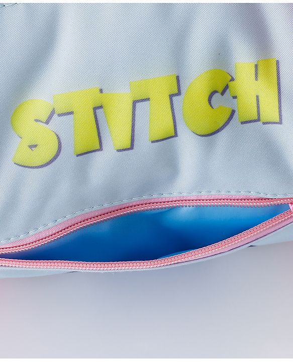 Babyhug Disney Free Size Sling Bag With Stitch Graphic - Light Blue