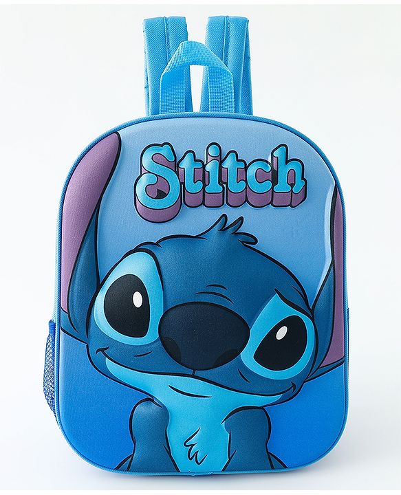 Babyhug Fashion Backpacks With Lilo & Stitch Graphics - Blue
