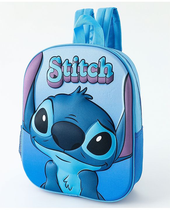 Babyhug Fashion Backpacks With Lilo & Stitch Graphics - Blue