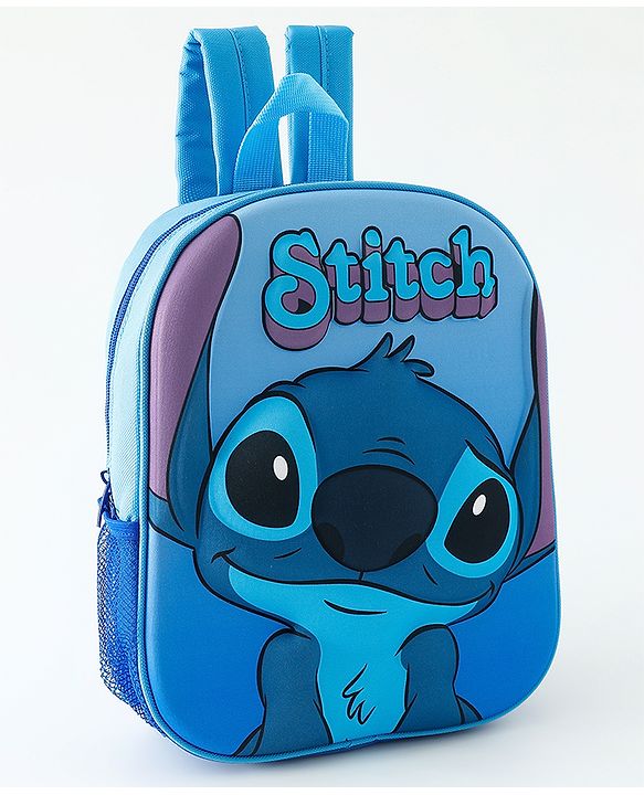 Babyhug Fashion Backpacks With Lilo & Stitch Graphics - Blue