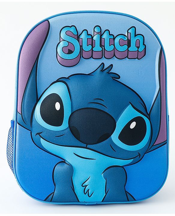 Babyhug Fashion Backpacks With Lilo & Stitch Graphics - Blue