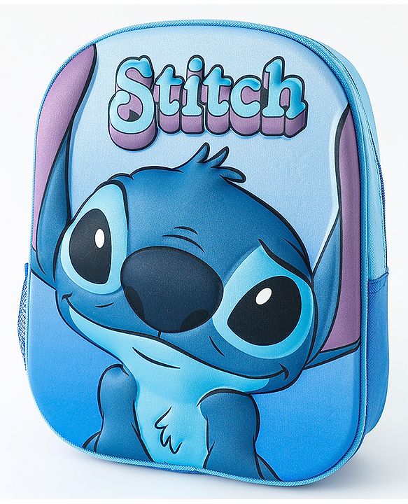 Babyhug Fashion Backpacks With Lilo & Stitch Graphics - Blue