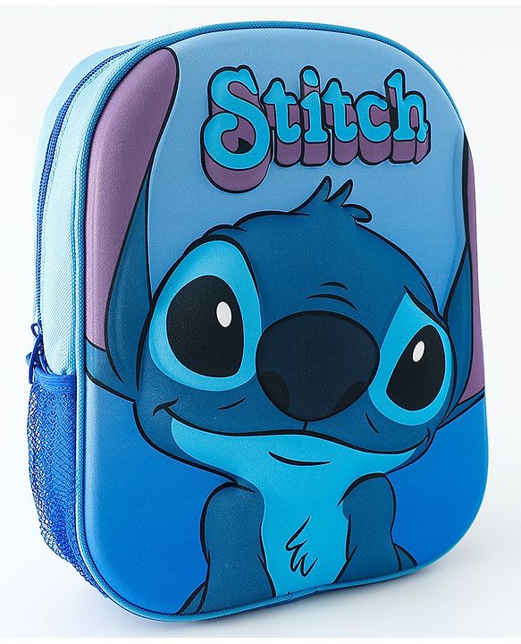 Babyhug Fashion Backpacks With Lilo & Stitch Graphics - Blue