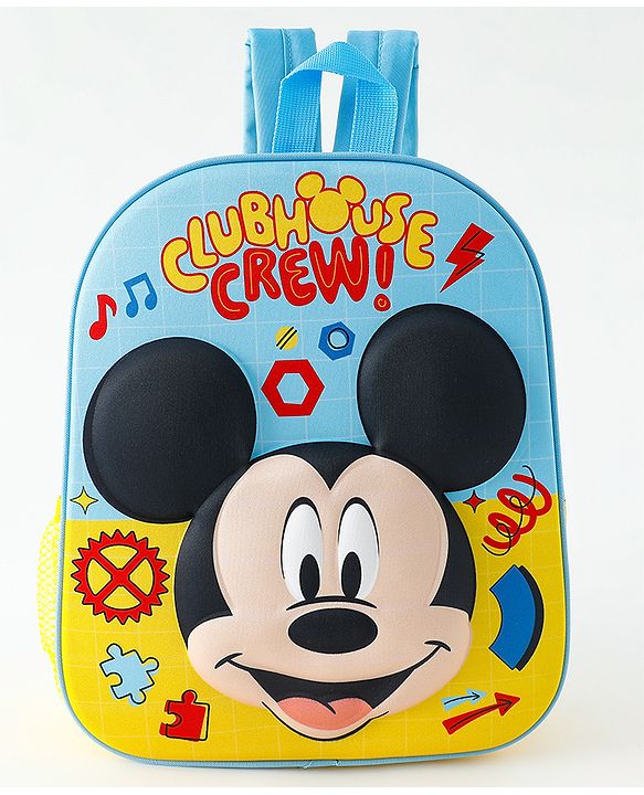 Babyhug Fashion Backpacks With Mickey Mouse Print - Multicolor