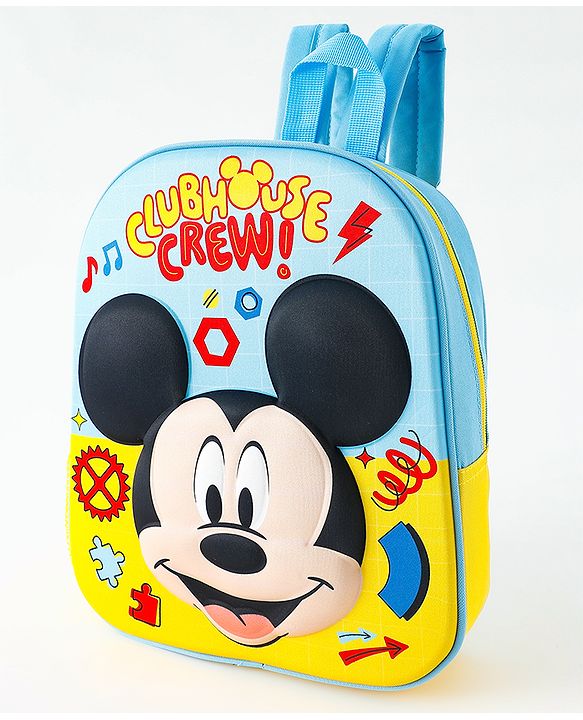 Babyhug Fashion Backpacks With Mickey Mouse Print - Multicolor