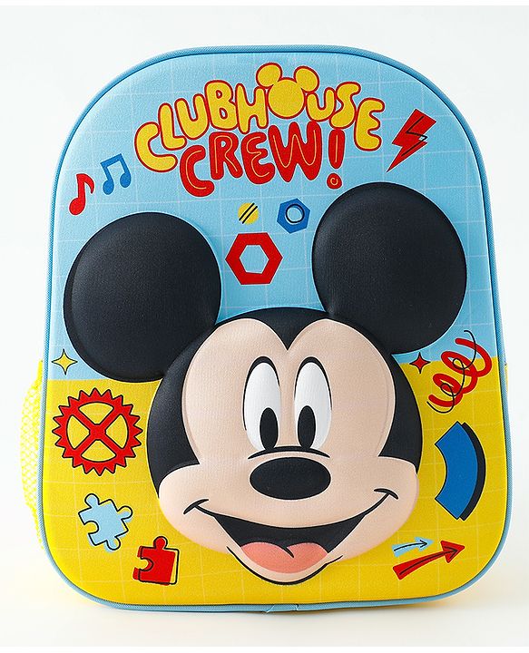 Babyhug Fashion Backpacks With Mickey Mouse Print - Multicolor