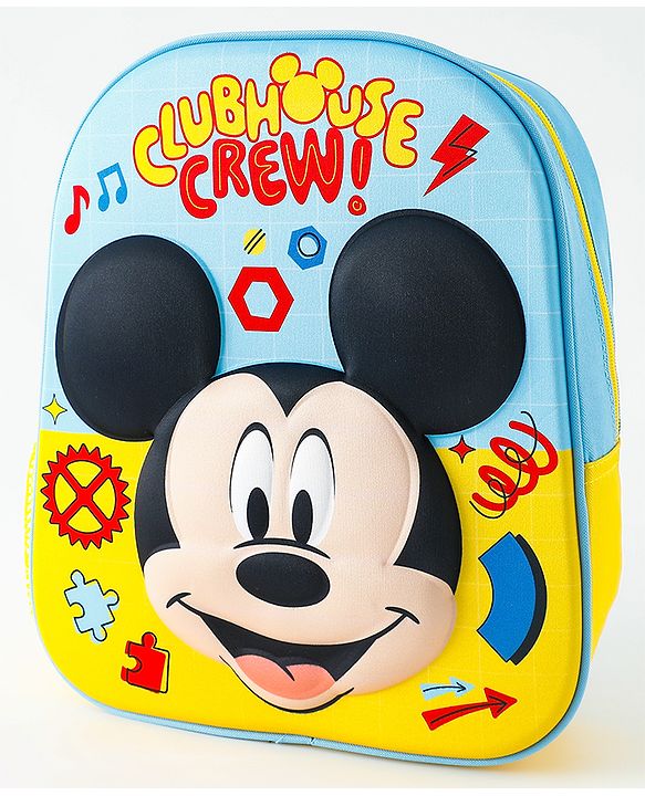 Babyhug Fashion Backpacks With Mickey Mouse Print - Multicolor