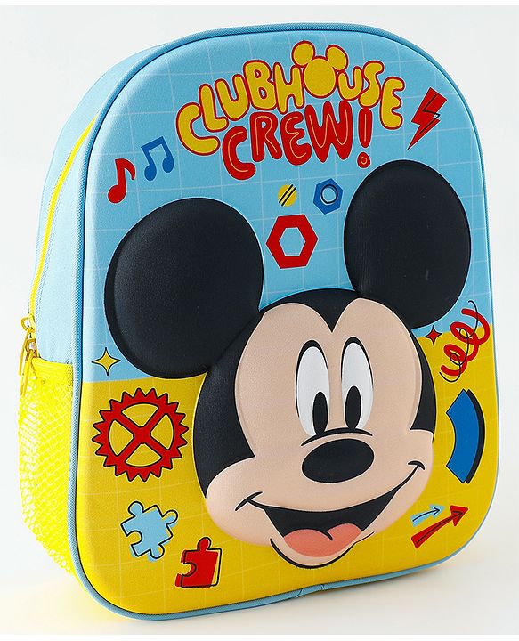 Babyhug Fashion Backpacks With Mickey Mouse Print - Multicolor