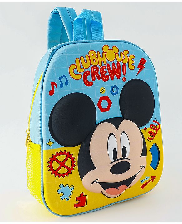 Babyhug Fashion Backpacks With Mickey Mouse Print - Multicolor