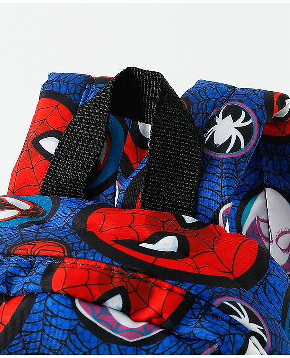 Babyhug Fashion Backpacks With Spider Man Print - Navy Blue