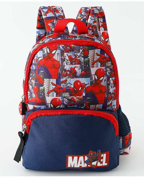 Babyhug Fashion Backpacks With Spider Man Print - Multicolor