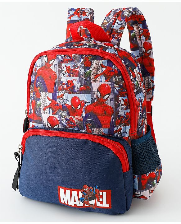 Babyhug Fashion Backpacks With Spider Man Print - Multicolor