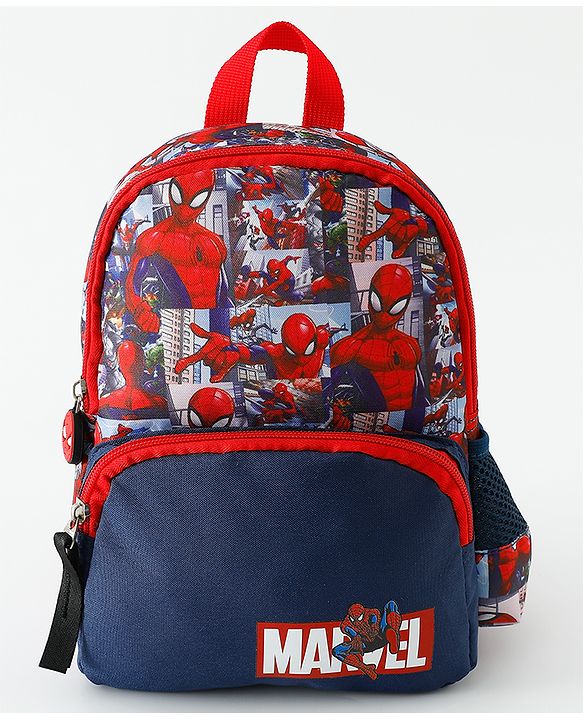 Babyhug Fashion Backpacks With Spider Man Print - Multicolor