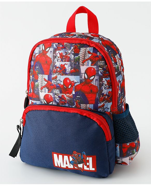 Babyhug Fashion Backpacks With Spider Man Print - Multicolor
