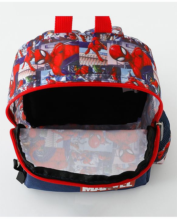Babyhug Fashion Backpacks With Spider Man Print - Multicolor