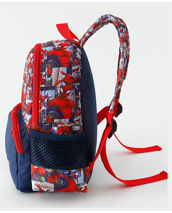 Babyhug Fashion Backpacks With Spider Man Print - Multicolor