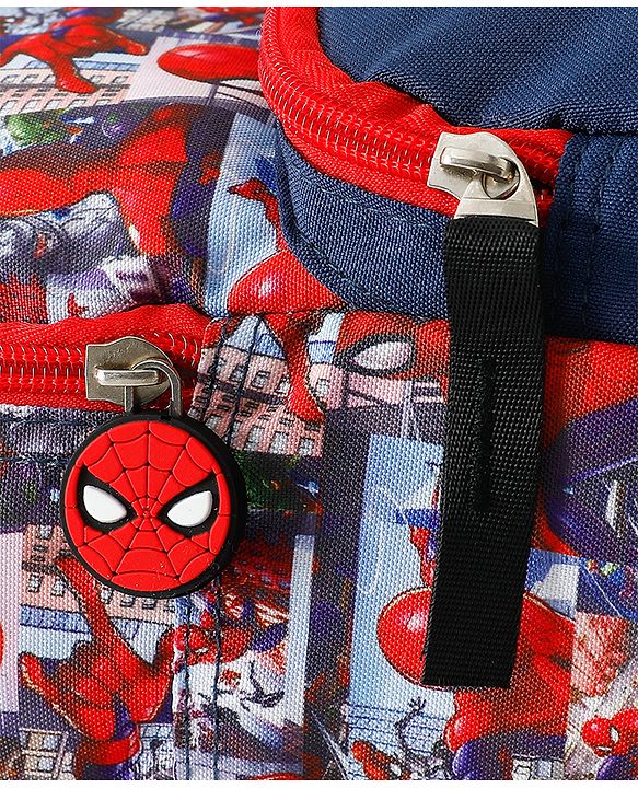 Babyhug Fashion Backpacks With Spider Man Print - Multicolor