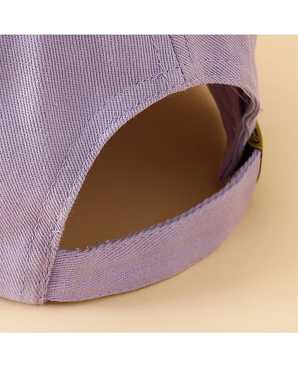 Babyhug Baseball Cap With Dino Applique Lilac - Diameter 17.5 cm