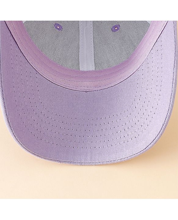 Babyhug Baseball Cap With Dino Applique Lilac - Diameter 17.5 cm