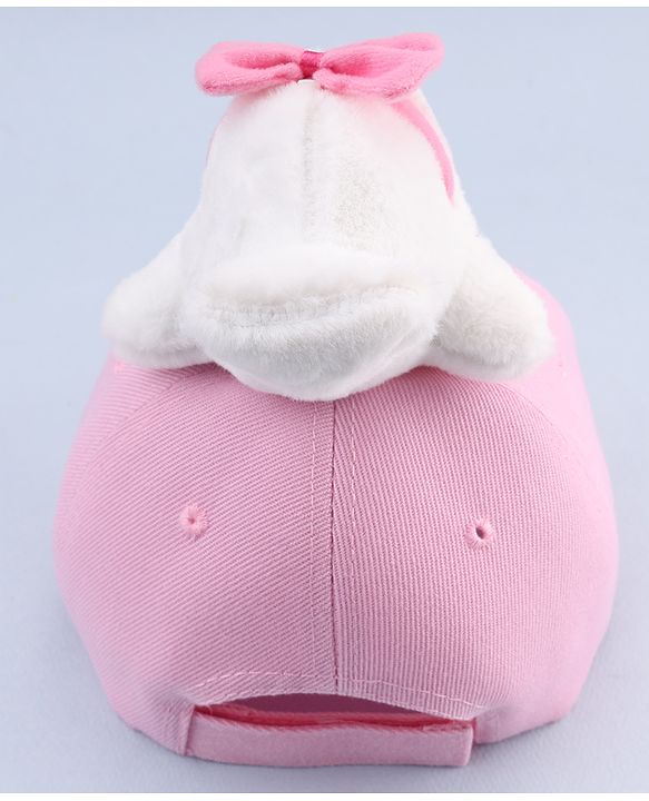 Babyhug Baseball Cap With Dolphin Applique Pink - Diameter 17 cm