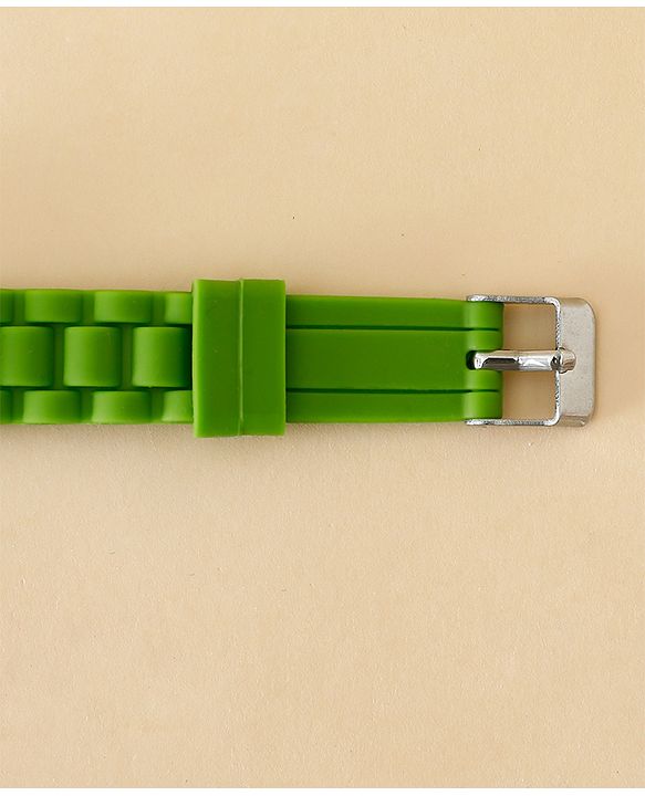 Babyhug Free Size Digital Watch with Yoda Print - Green