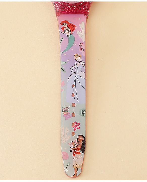 Babyhug Free Size Digital Watch with Princess Print - Light Pink
