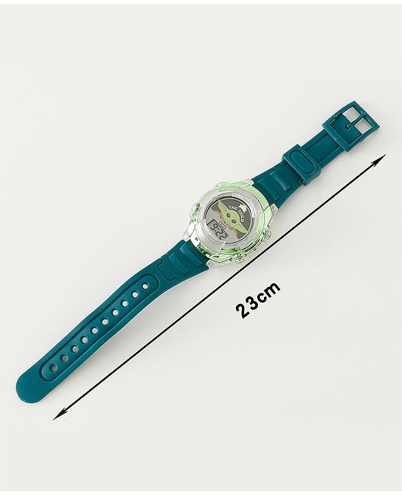 Pine Kids Free Size Digital Watch 23.5 cm - Green & Black