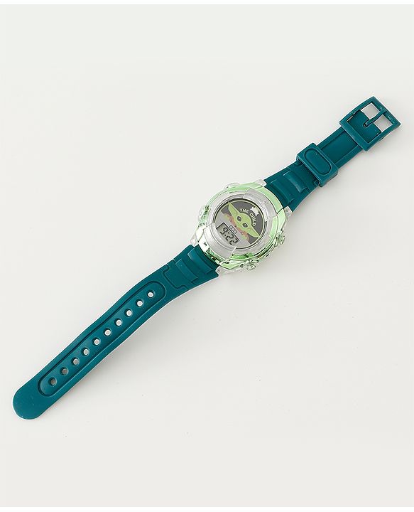 Pine Kids Free Size Digital Watch 23.5 cm - Green & Black