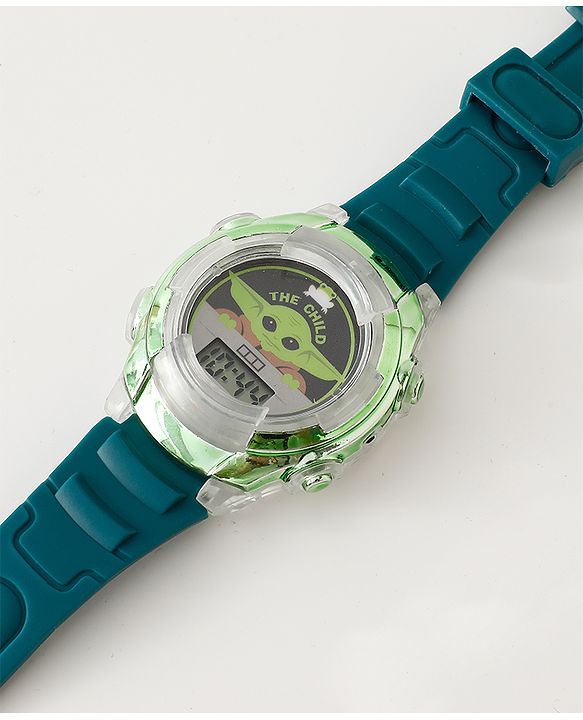 Pine Kids Free Size Digital Watch 23.5 cm - Green & Black