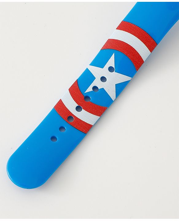 Pine Kids Mravel Print Free Size Digital Watch 23.5 cm - Red & Blue
