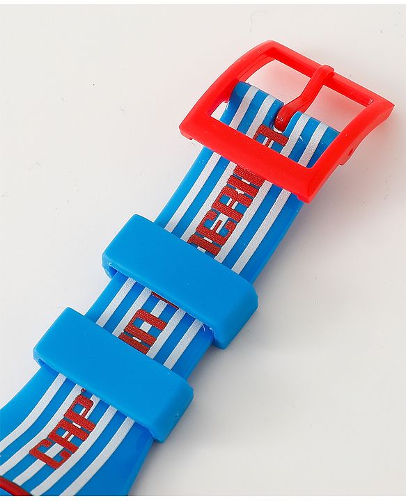 Pine Kids Mravel Print Free Size Digital Watch 23.5 cm - Red & Blue