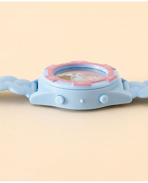 Babyhug Free Size Digital Watch with Frozen Print - Blue & Pink