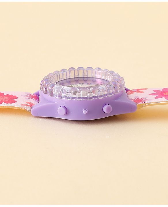 Babyhug Free Size Digital Watch with Minnie Mouse Print - Pink & Purple