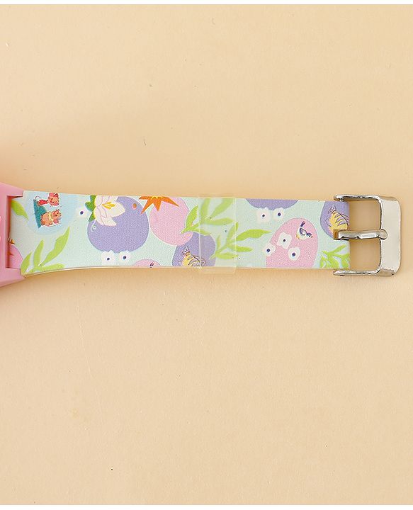 Babyhug Free Size Digital Watch Disney Print- Pink