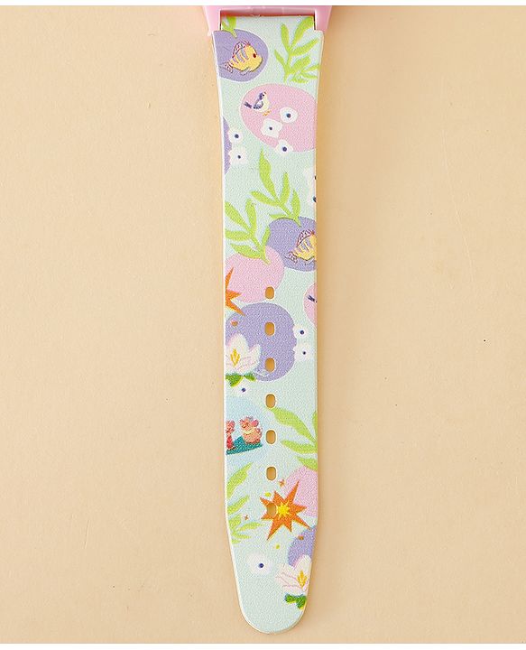 Babyhug Free Size Digital Watch Disney Print- Pink