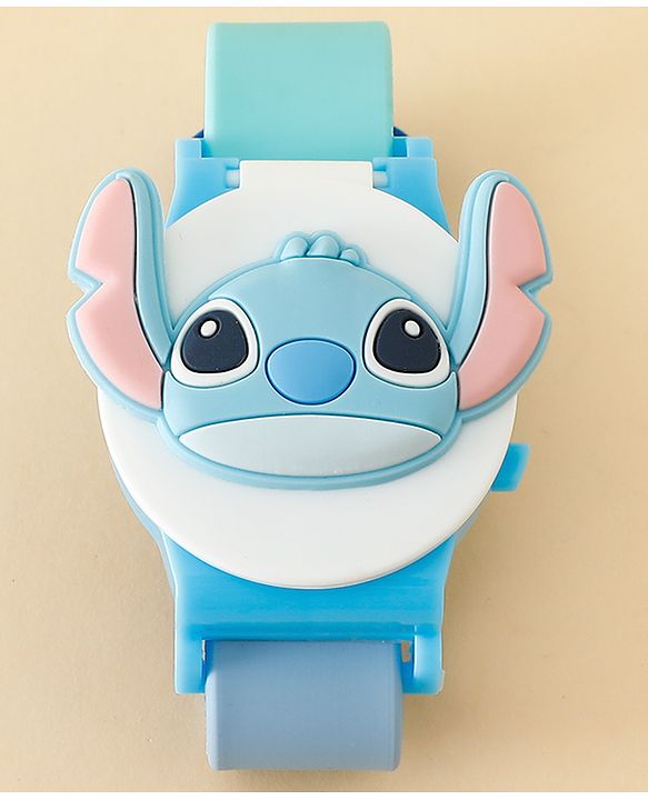Babyhug Free Size Digital Watch with Mickey Mouse Print - White &  Blue