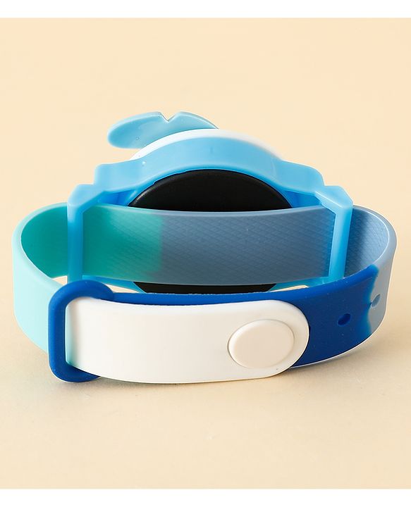 Babyhug Free Size Digital Watch with Mickey Mouse Print - White &  Blue