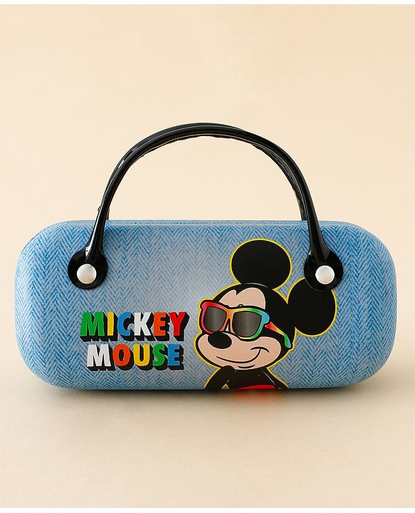 Babyhug Mickey Mouse Print Glasses Case Free Size - Blue