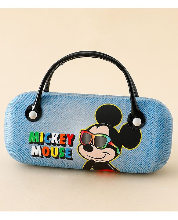 Babyhug Mickey Mouse Print Glasses Case Free Size - Blue