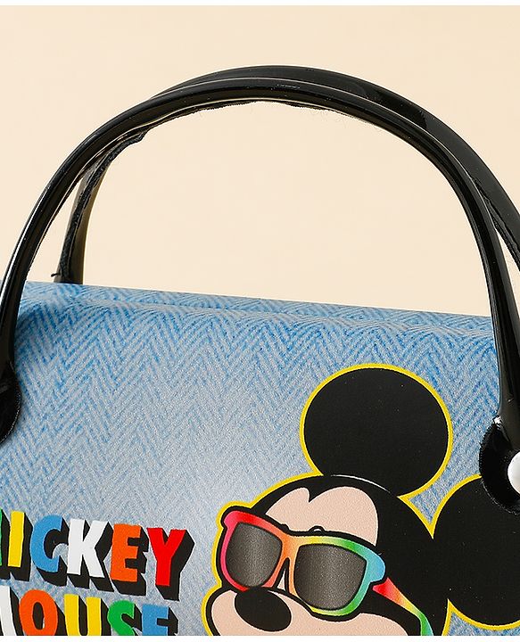 Babyhug Mickey Mouse Print Glasses Case Free Size - Blue