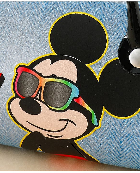 Babyhug Mickey Mouse Print Glasses Case Free Size - Blue
