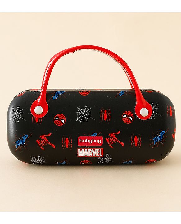 Babyhug Spiderman Print Glasses Case Free Size - Blue