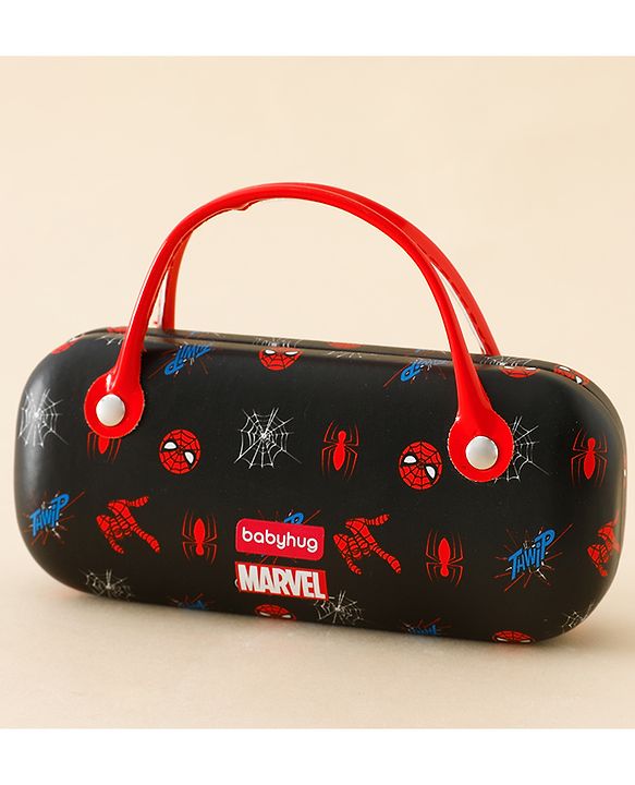 Babyhug Spiderman Print Glasses Case Free Size - Blue