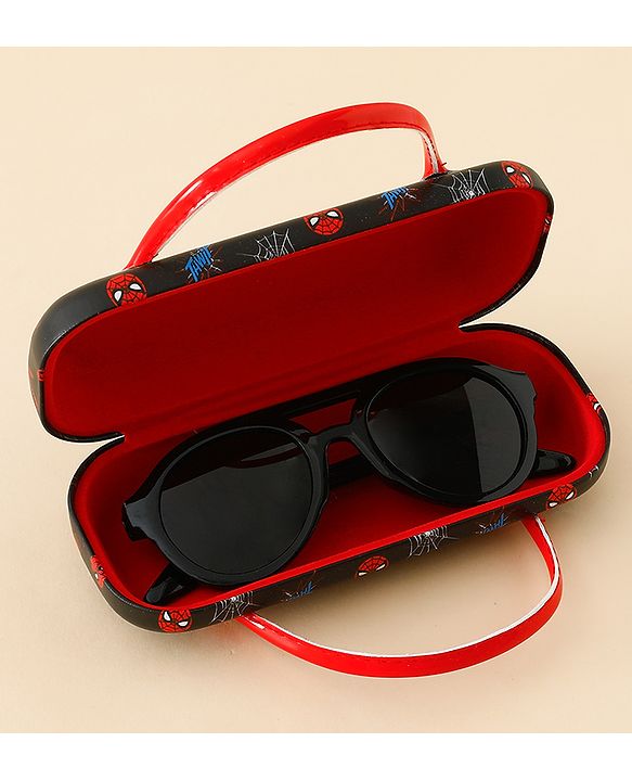 Babyhug Spiderman Print Glasses Case Free Size - Blue