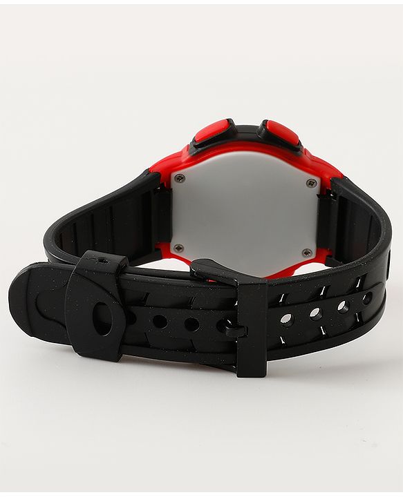 Pine Kids Marvel Digital Watch For Boys - Red & Black