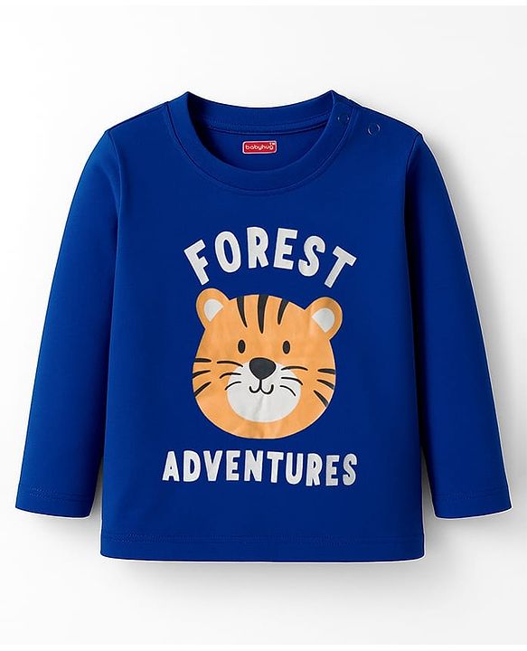 Babyhug 100% Cotton Knit Full Sleeves Striped T-Shirts with Text Graphic Pack of 3 - Multicolor