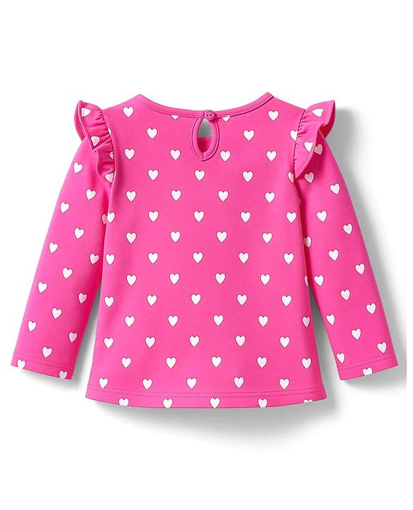 Babyhug 100% Cotton Knit Full Sleeves T-Shirt with Heart & Text Print Pack of 3 - Navy Blue & Pink