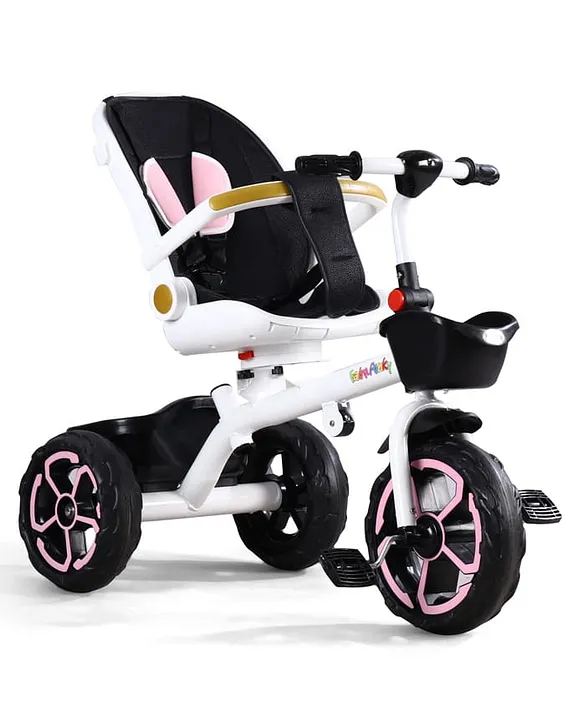 5 in 1 Baby Tricycle with Parental Push Handle & 180° Reversible